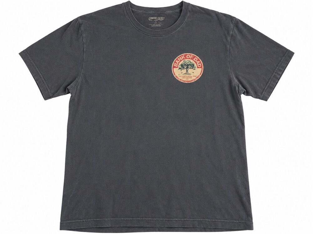 Crazy Shirts Bank of Dad Money Grows on Trees T-Shirt Charcoal Size XXL